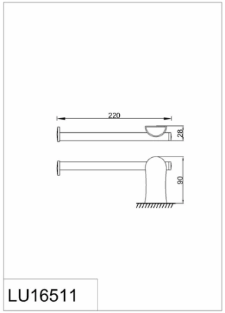 Полотенцедержатель RUSH Luson LU16511